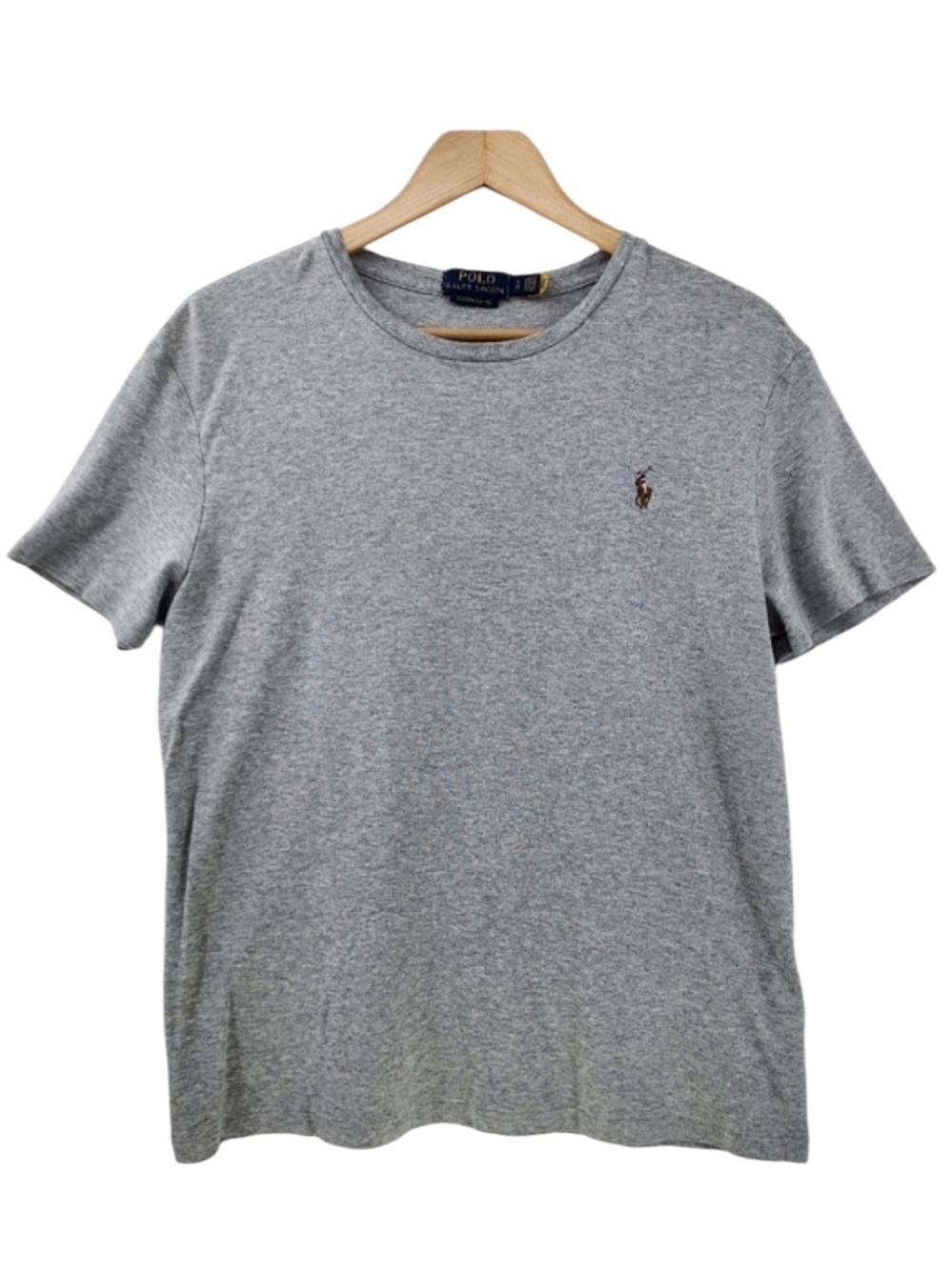 Polo Ralph Lauren Gray Slim Fit Soft Cotton Crewneck T-shirt Men's Size Large
